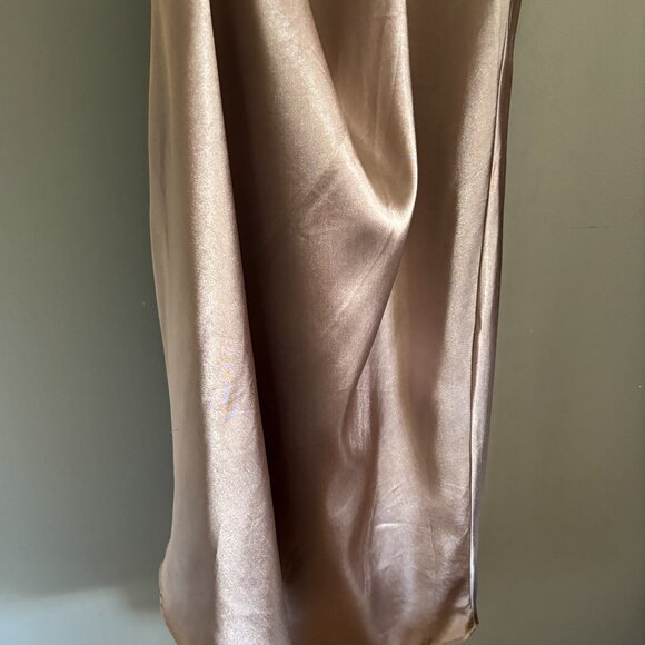 Vintage Silky Earthen Mauve Nightgown - Picture 9 of 11